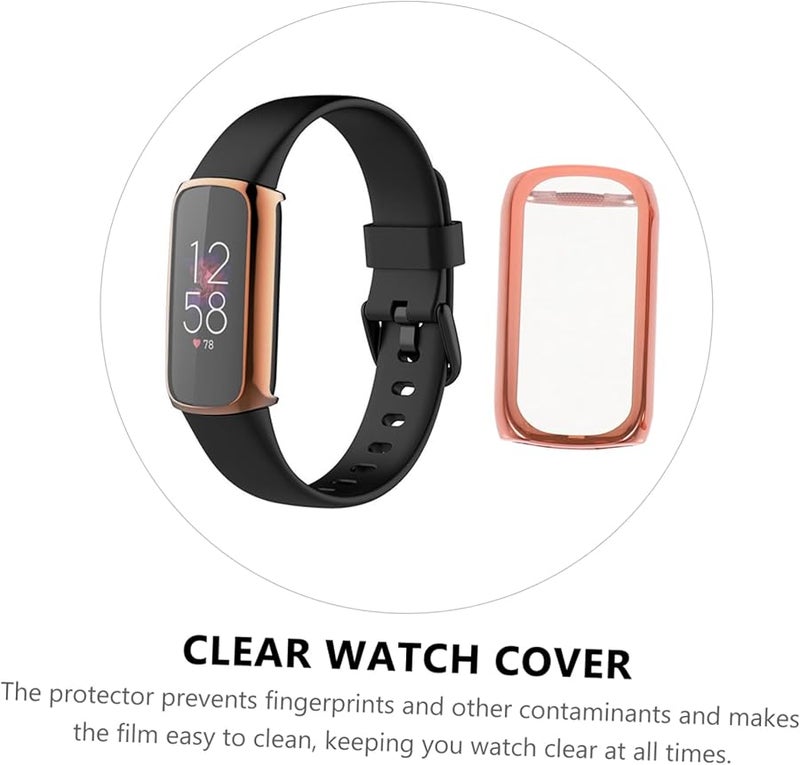 Balacoo 2 Pack TPU Protective Case Bumper Shell For Watch Rose Gold Easy Installation - Image 3